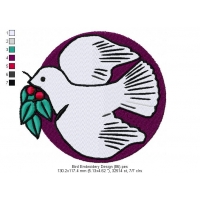 Bird Embroidery Design 86
